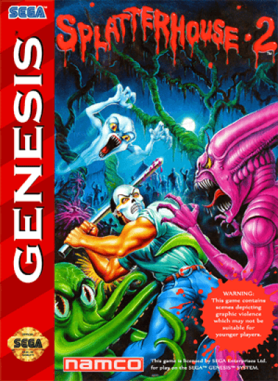 Splatterhouse 2 box art